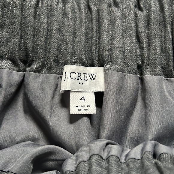 J Crew Factory wool mini skirt with side pockets and elastic waist - Picture 2 of 7
